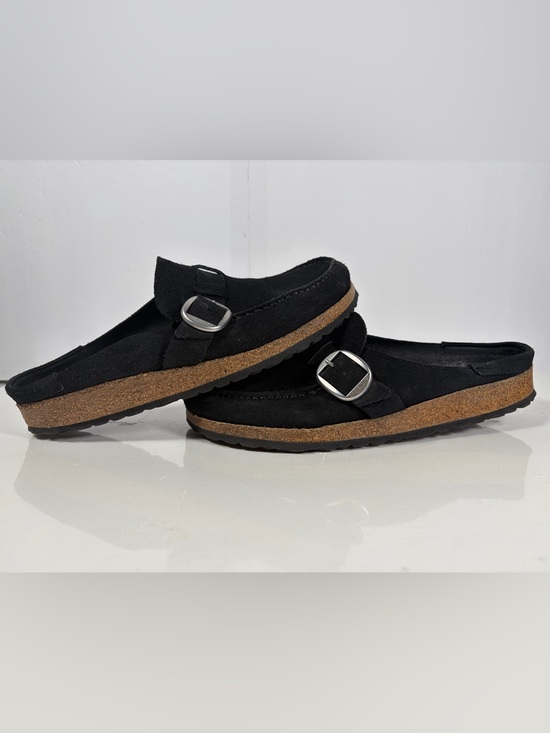 Birkenstock Buckley Black Suede Clogs Mule Shoes EU 42 US 9 Excellent main image 5